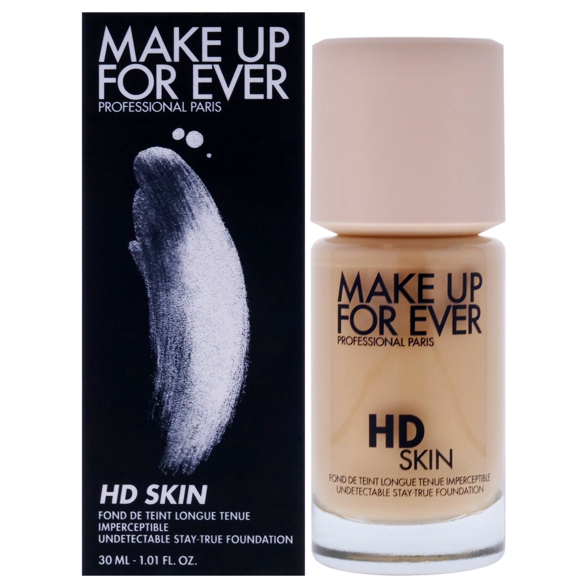 【月間優良ショップ受賞】 Make Up For Ever HD Skin Undetectable Stay-True Foundation - 1Y18 Warm Cashew 1.01 oz 送料無料 海外通販