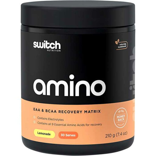 Switch Nutrition Amino EAA & BCAA Electrolyte Recovery Lemonade 210g Switch Nutrition Amino EAA & BCAA Electrolyte Recovery Lemonade 210g