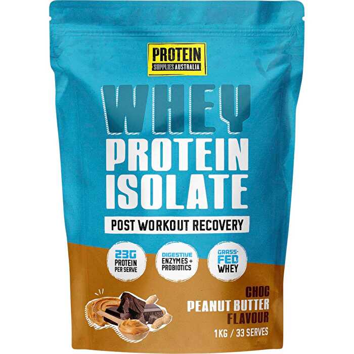 Protein Supplies Australia WPI Whey Protein Isolate Choc Peanut Butter 1kg