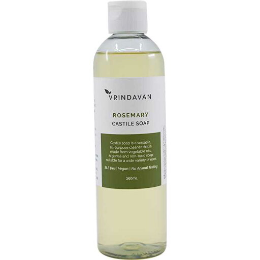 Vrindavan Castile Soap Rosemary 250ml Vrindavan Castile Soap Rosemary 250ml