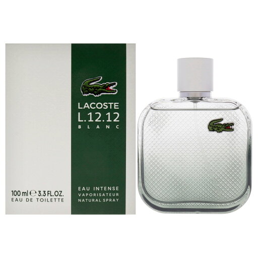 Lacoste Lacoste Eau De L.12.12 Blanc Eau Intense by Lacoste for Men - 3.3 oz EDT Spray Lacoste Lacoste Eau De L.12.12 Blanc Eau Intense by Lacoste for Men - 3.3 oz EDT Spray