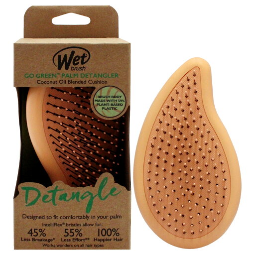 Wet Brush Go Green Palm Detangler - Orange by Wet Brush for Unisex - 1 Pc Brush Wet Brush Go Green Palm Detangler - Orange by Wet Brush for Unisex - 1 Pc Brush