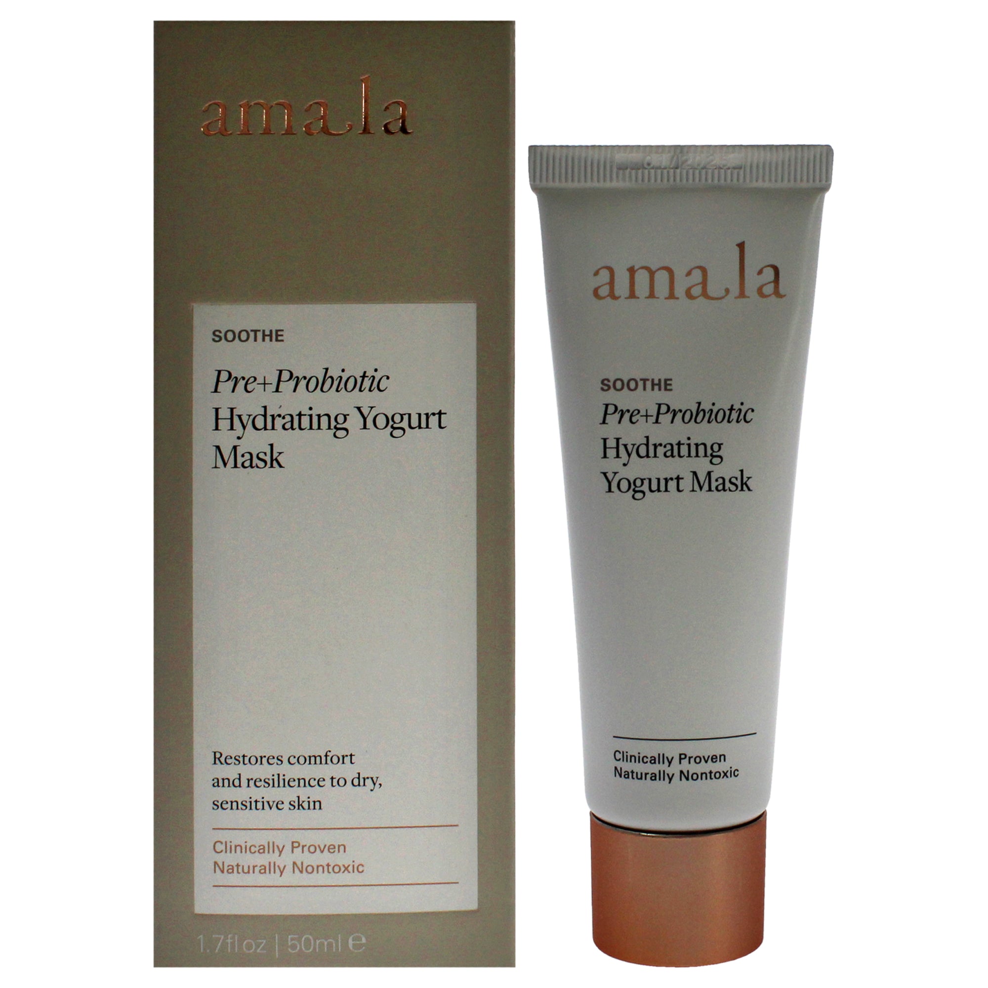 【月間優良ショップ受賞】 Amala Pre Plus Probiotic Hydrating Yogurt Mask 1.7 oz 送料無料 海外通販