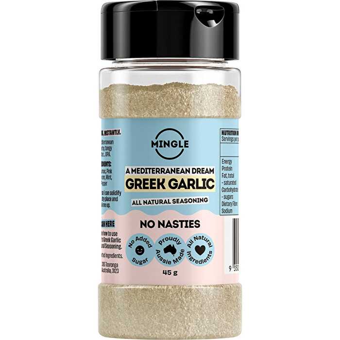 Mingle Greek Garlic All Natural Seasoning 10x45g