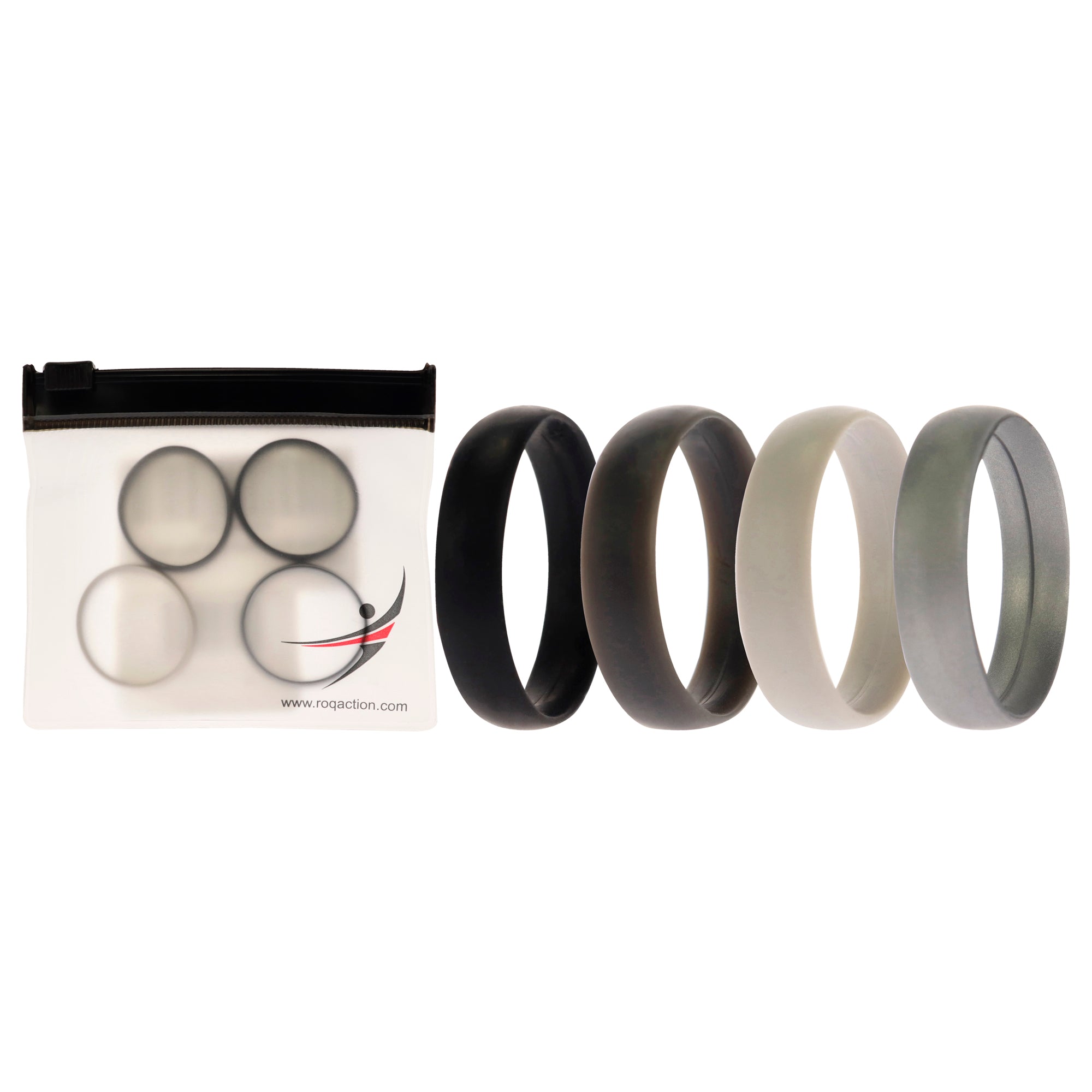 ROQ Silicone Wedding 6mm Smooth Ring by ROQ for Men - 13 mm Ring