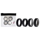 ROQ Silicone Wedding 2Layer Middle Line Ring Set - Black-Camo by ROQ for Men - 4 x 7 mm Ring