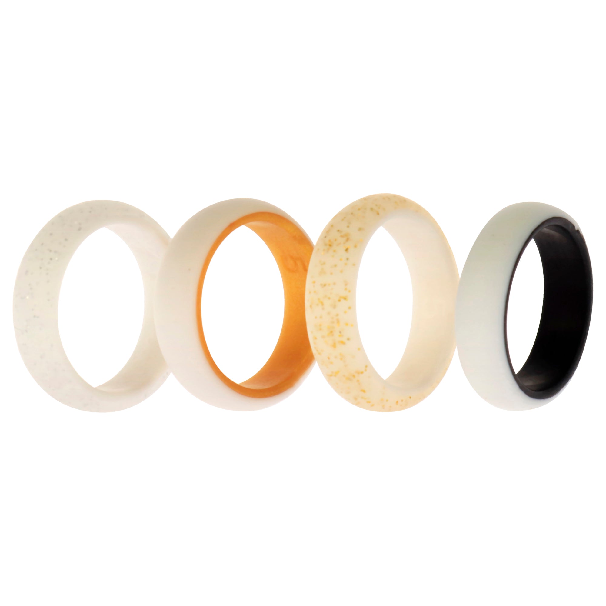 ROQ Silicone Wedding 2Layer Ring Set - Bride by ROQ for Women - 4 x 5 mm Ring