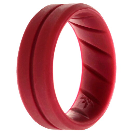 ROQ Silicone Wedding BR Middle Line Ring - Basic-Bordo by ROQ for Men - 9 mm Ring ROQ Silicone Wedding BR Middle Line Ring - Basic-Bordo by ROQ for Men - 9 mm Ring