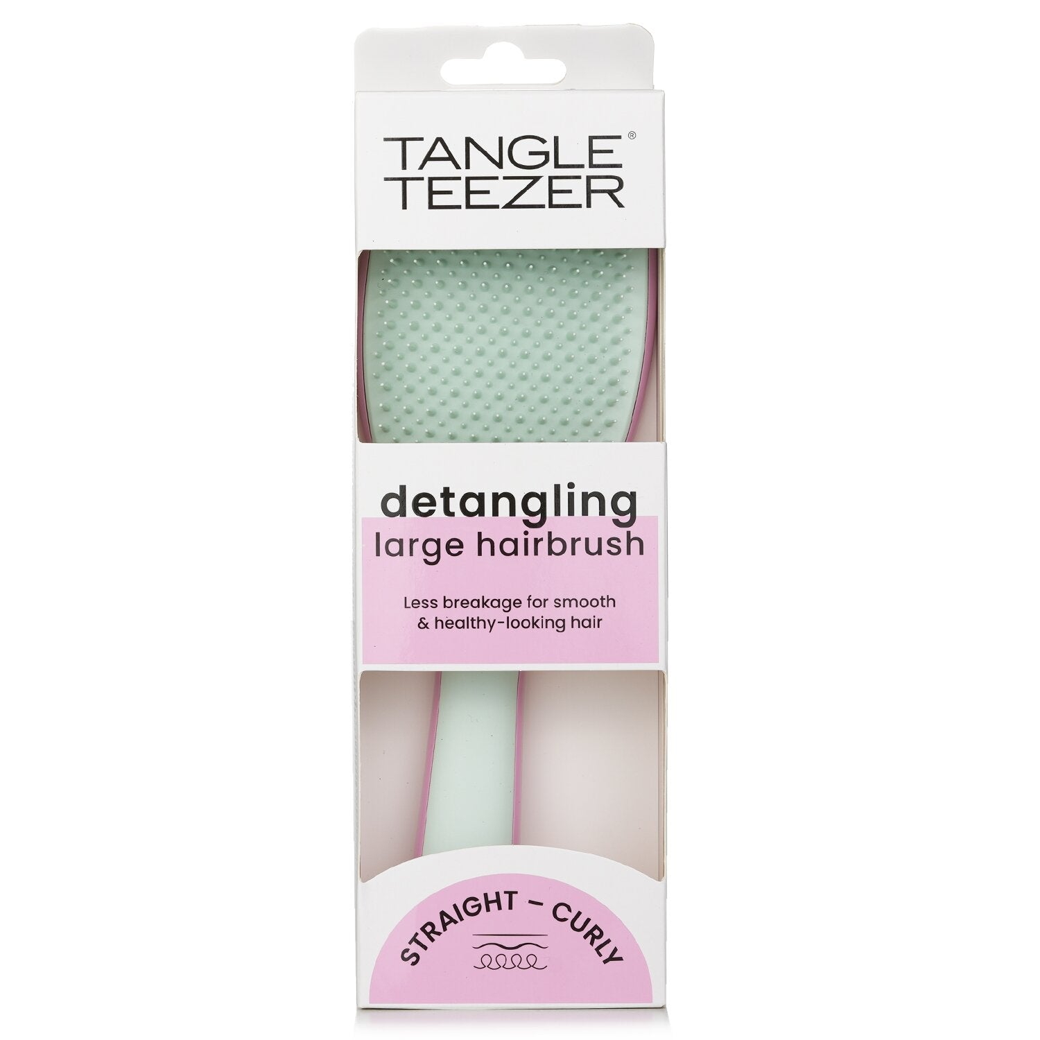タングルティーザー The Ultimate Detangling Large Hairbrush - # Rosebud Pink & Sage 1pc