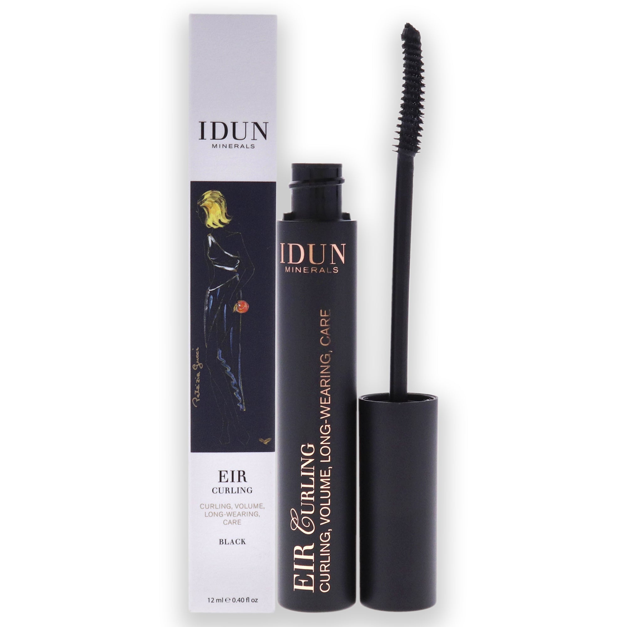【月間優良ショップ受賞】 Idun Minerals Eir Curling Mascara - 007 Black Idun Minerals Eir CurlingMascara-007ブラック 0.40 oz 送料無料 海外通販
