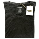 Cariloha Bamboo Scoop Tee - Charcoal by Cariloha for Women - 1 Pc T-Shirt (XS)