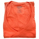 Cariloha Bamboo V-Neck Tee - Sunkissed Coral by Cariloha for Women - 1 Pc T-Shirt (XL)