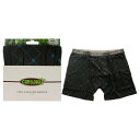 Cariloha Bamboo Boxer Briefs - Carbon Argyle by Cariloha for Men - 1 Pc Boxer (L...
