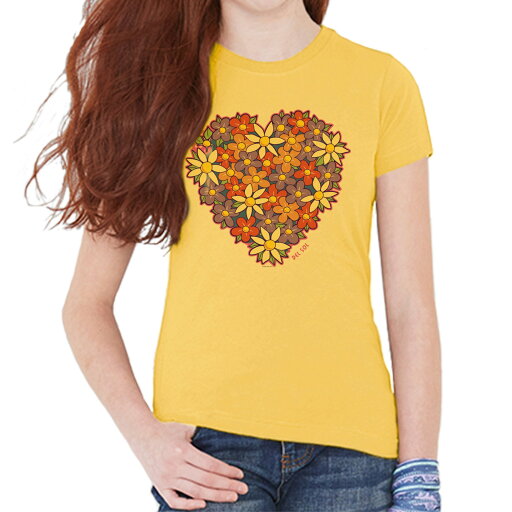 DelSol Kids Crew Tee - I Heart Flowers by DelSol for Kids - 1 Pc T-Shirt (YM) DelSol Kids Crew Tee - I Heart Flowers by DelSol for Kids - 1 Pc T-Shirt (YM)
