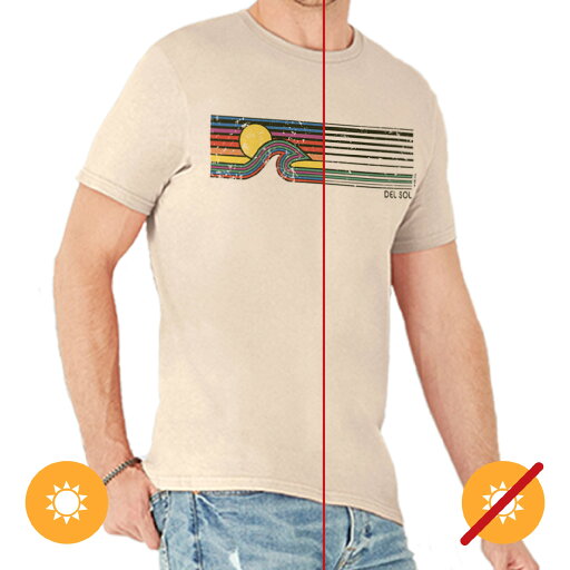 DelSol Men Crew Tee - Sunset Wave - Grey by DelSol for Men - 1 Pc T-Shirt (2XL) DelSol Men Crew Tee - Sunset Wave - Grey by DelSol for Men - 1 Pc T-Shirt (2XL)