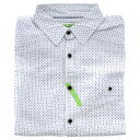 Cariloha Bamboo Woven Button-Up - Navy-White Geometric by Cariloha for Men - 1 Pc T-Shirt (M)