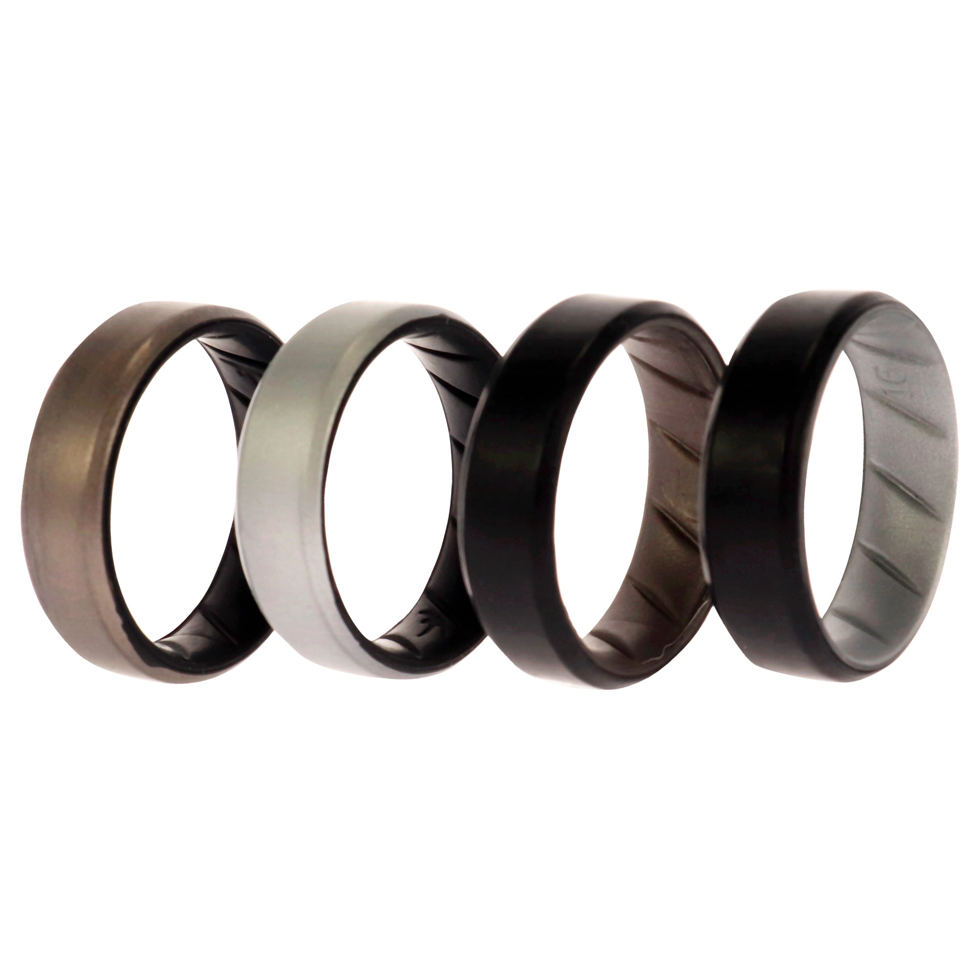 The Beauty Club㤨ROQ Silicone Wedding BR 8mm Edge Ring Set - Silver by ROQ for Men - 4 x 16 mm RingפβǤʤ4,078ߤˤʤޤ