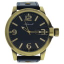 Antoneli AG1901-08 Gold/Blue Leather Strap Watch by Antoneli for Men - 1 Pc Watch