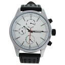 Antoneli AG0308-01 Silver/Black Leather Strap Watch by Antoneli for Men - 1 Pc Watch