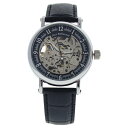 Jean Bellecour REDH2 Silver/Black Leather Strap Watch by Jean Bellecour for Men - 1 Pc Watch