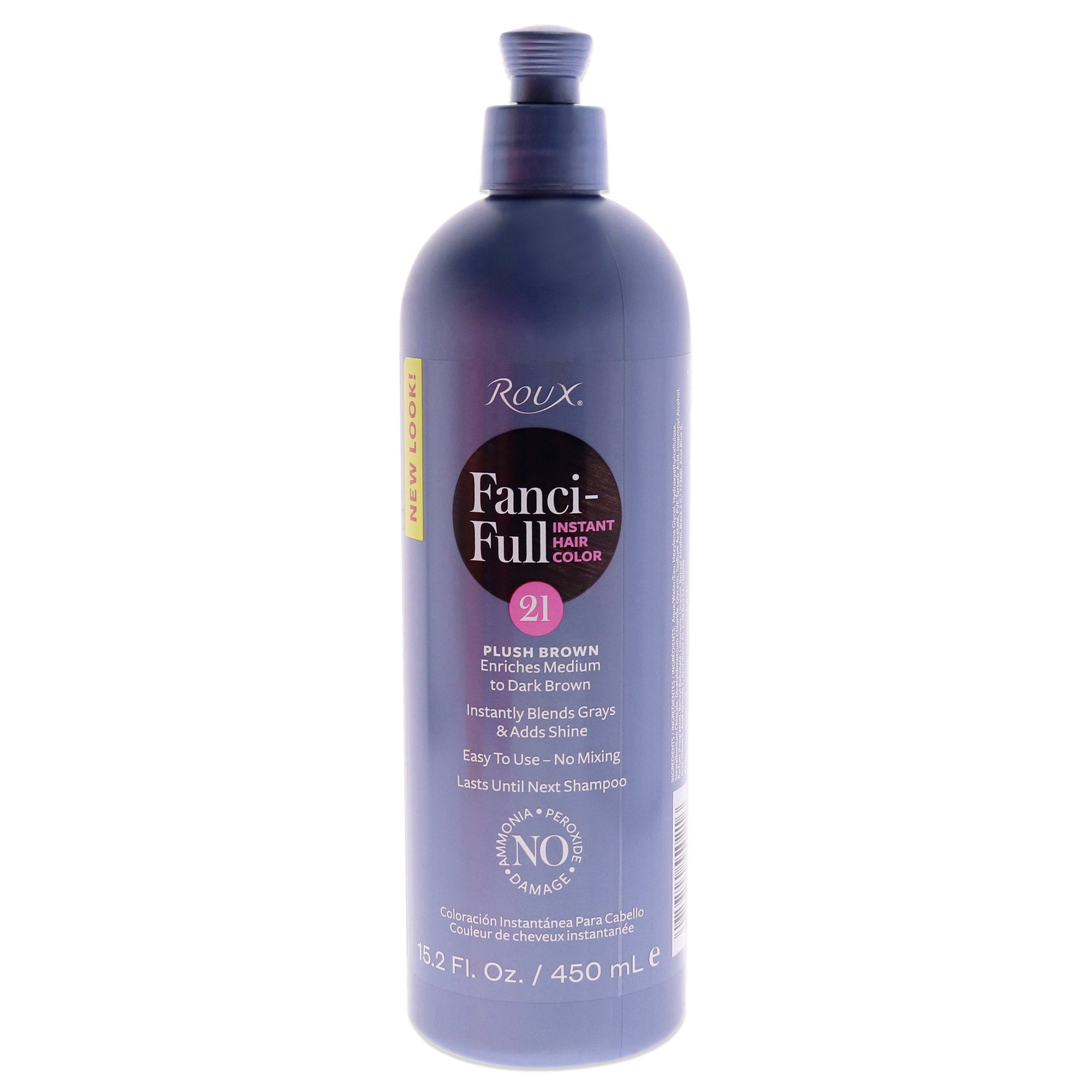 Roux Fanci-Full Rinse Instant Hair Color - 21 Plush Brown by Roux for Unisex - 15.2 oz Hair Color