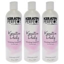 【月間優良ショップ受賞】 Keratin Perfect Keratin Daily Conditioner - Pack of 3 12 oz 送料無料 海外通販