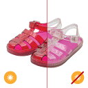 DelSol Gladiator Girl Jellies Sandal - 3 Pink by DelSol for Kids - 1 Pair Sandals(4)