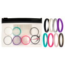 ROQ Silicone Wedding Stackble Point Ring Set - MultiColor by ROQ for Women - 8 x 10 mm Ring(4)