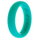 ROQ Silicone Wedding BR Solid Ring - Basic-Turquoise by ROQ for Women - 8 mm Ring(4)