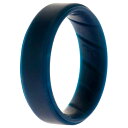 ROQ Silicone Wedding BR Step Ring - Basic-Blue by ROQ for Men - 14 mm Ring(4)