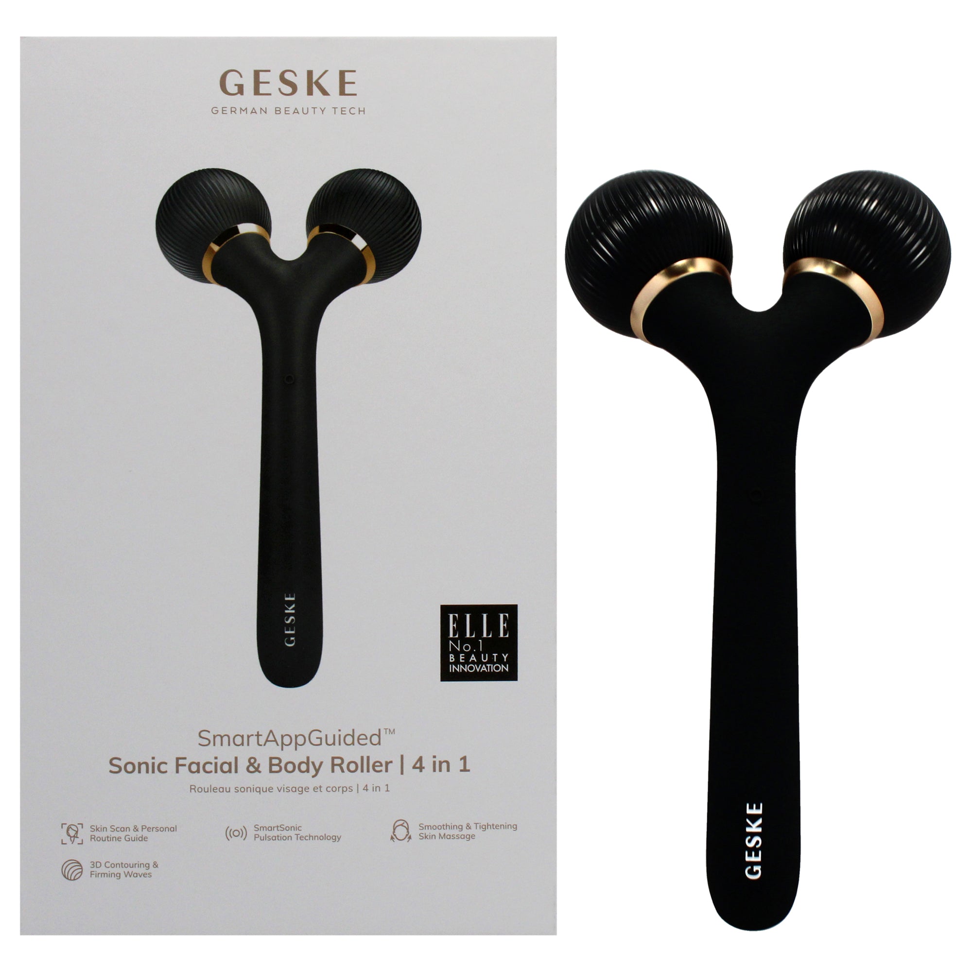 Geske Sonic Facial and Body Roller 4 in 1 - Gray by Geske for Women - ...