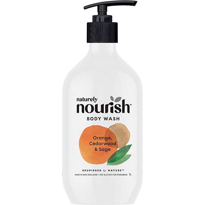 Naturely Nourish Body Wash Orange, Cedarwood & Sage 1000ml