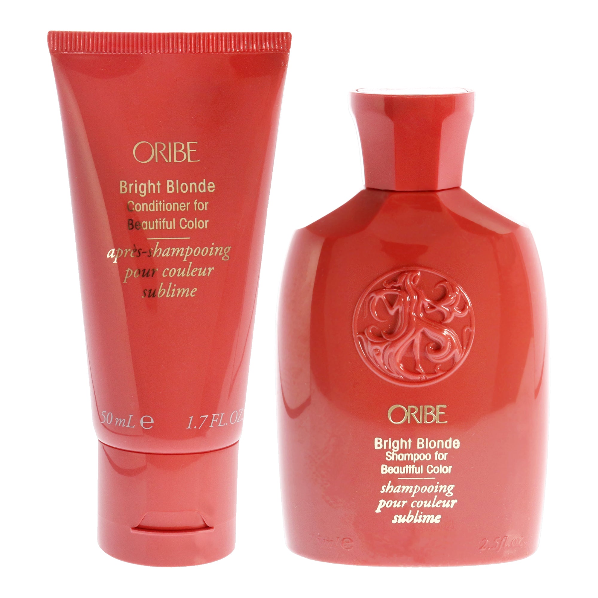 Oribe Bright Blonde Conditioner for Beautiful Color and Shampoo Kit by Oribe for Unisex - 2 Pc K..