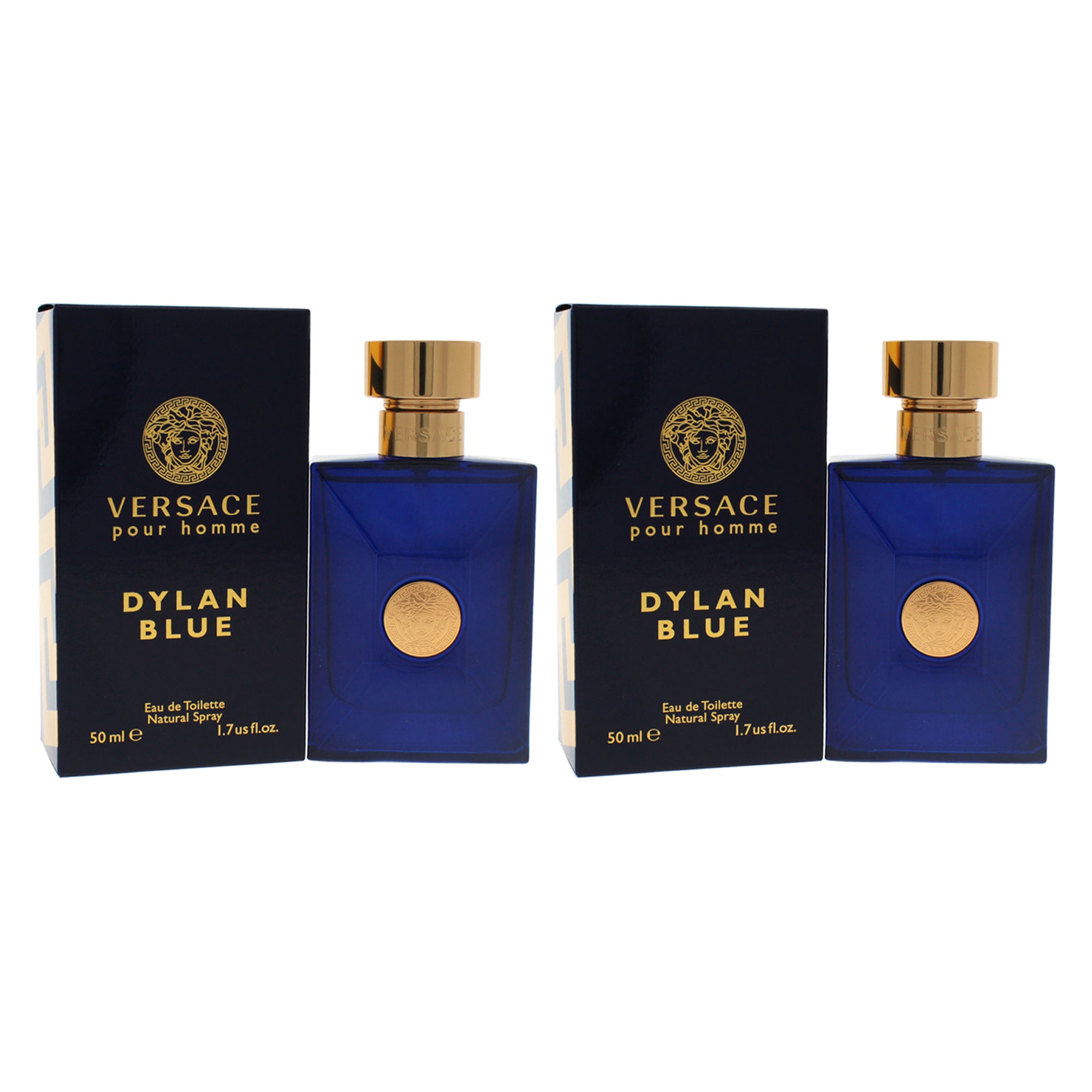 楽天The Beauty ClubVersace Dylan Blue by Versace for Men - 1.7 oz EDT Spray - Pack of 2