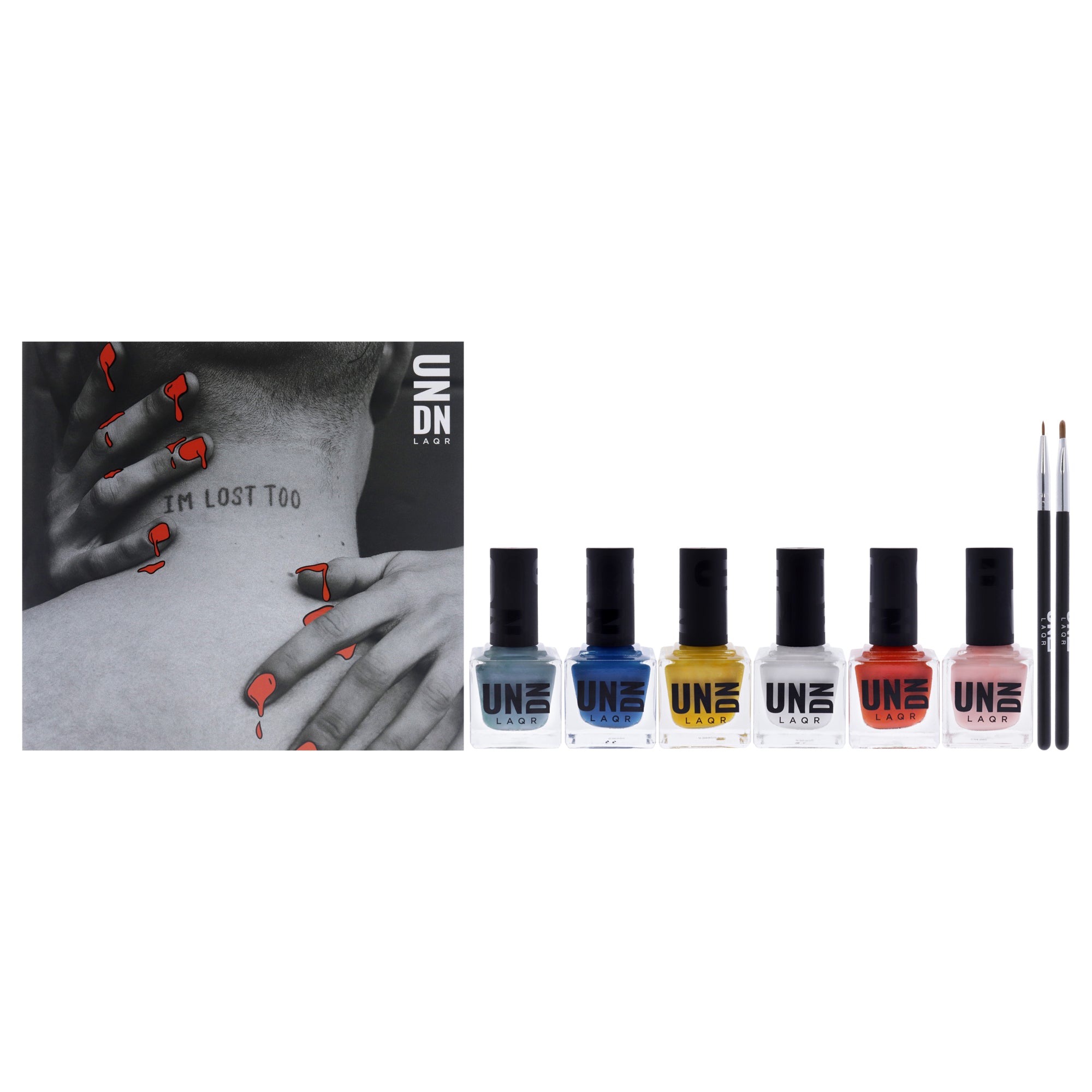 UNDN Glow Up Set by UNDN for Women - 6 Pc 0.5oz Nail Polish - 701 Yellow, 0.5oz Nail Polish - 30..