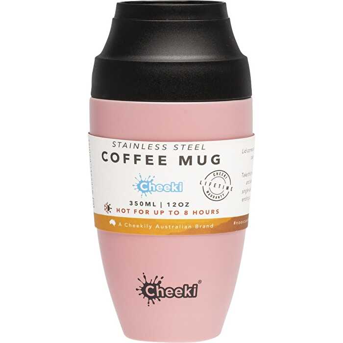 Cheeki Insulated Coffee Mug Pink 350ml