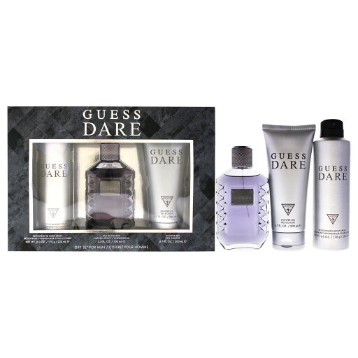 Guess Guess Dare by Guess for Men - 3 Pc Gift Set 3.4oz EDT Spray, 6.0oz Deodorant Body Spray, 6.7oz Shower Gel Guess Guess Dare by Guess for Men - 3 Pc Gift Set 3.4oz EDT Spray, 6.0oz Deodorant Body Spray, 6.7oz Shower Gel