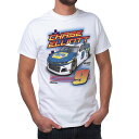 DelSol NASCAR Mens Classic Crew Tee - Chase Elliot - 1 White by DelSol for Men - 1 Pc T-Shirt (S)
