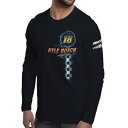 DelSol NASCAR Mens Classic Long Sleeve Crew Tee - Kyle Busch - 8 Black by DelSol for Men - 1 Pc T-Shirt (L)(4)