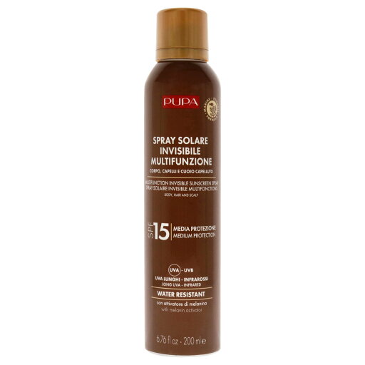Pupa Milano Multifunction Invisible Sunscreen Spray SPF 15 by Pupa Milano for Unisex - 6.76 oz Sunscreen Pupa Milano Multifunction Invisible Sunscreen Spray SPF 15 by Pupa Milano for Unisex - 6.76 oz Sunscreen
