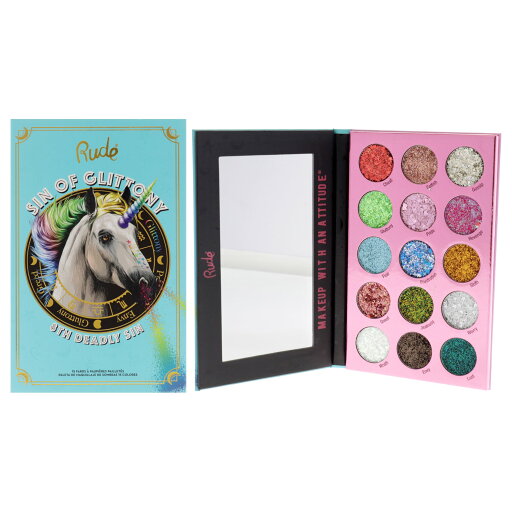 【月間優良ショップ受賞】 Rude Cosmetics Sin of Glittony Glitter Palette Eye Shadow 0.634 oz 送料無料 海外通販 【月間優良ショップ受賞】 Rude Cosmetics Sin of Glittony Glitter Palette Eye Shadow 0.634 oz 送料無料 海外通販