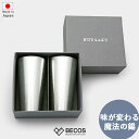 ビアカップ タンブラー ビアグラス ジョッキ ギフト おしゃれ 高級 錫 100% | 270ml シルバー シンプル 能作 高岡銅器 日本製 国産 職人 | 海外 手土産 モダン ペア セット 2個セット 酒器 食器セット | 結婚祝い 新築祝い 新居祝い 誕生日 還暦祝い 米寿 プレゼント
