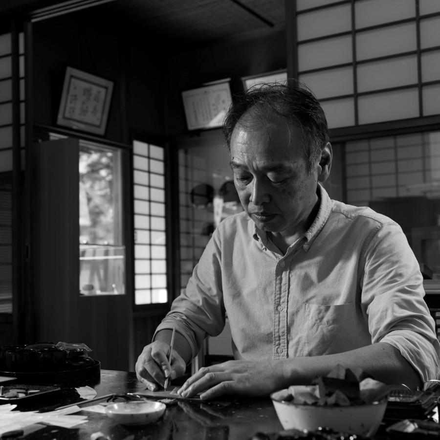 【嵯峨螺鈿】野村 スタンドミラー Vison-Visu_small (白蝶貝) [3]