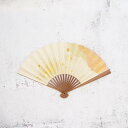 【扇子】女持 箔 橙 本煤竹 | 江戸扇子|雲錦堂 深津扇子店