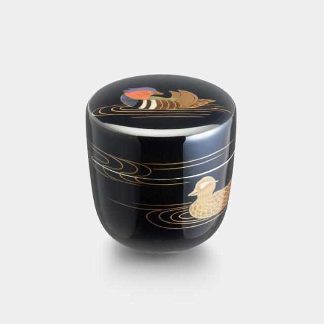 Rakuten - 【茶壷】輪島仕上げ 棗 おしどり 蒔絵 | 大阪浪華錫器