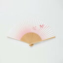 【扇子】女物 紙扇 秋草 桃双子蝶 | 京扇子 | 大西常商店