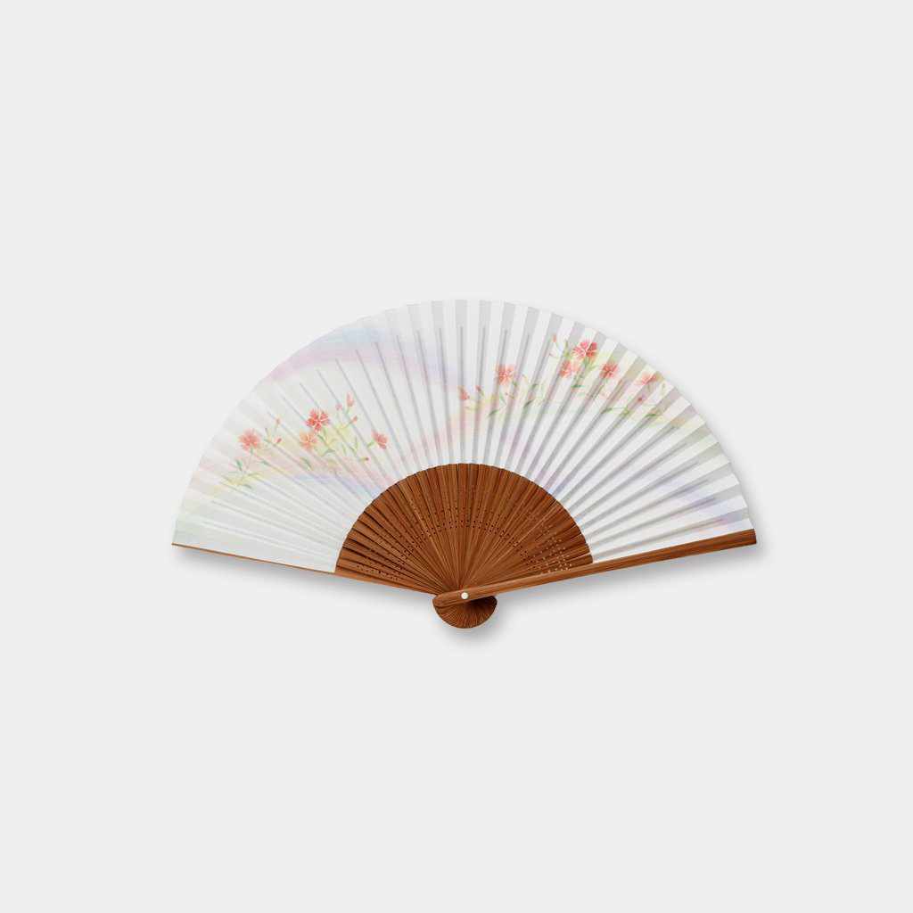 乐天商城 - 【扇子】女物 紙扇 撫子ふわり | 京扇子 | 大西常商店