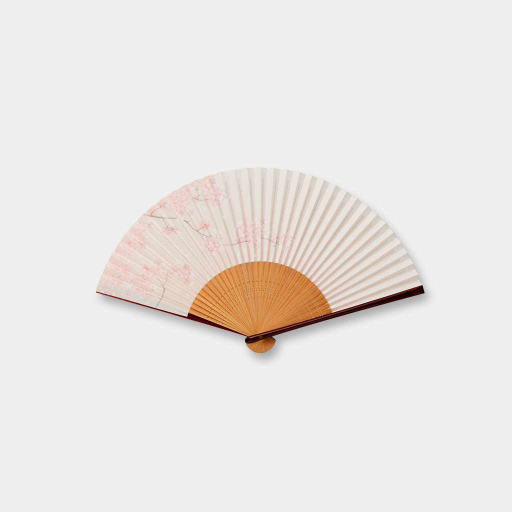 樂天商城 - 【扇子】女物 紙扇 春の桜 | 京扇子 | 大西常商店