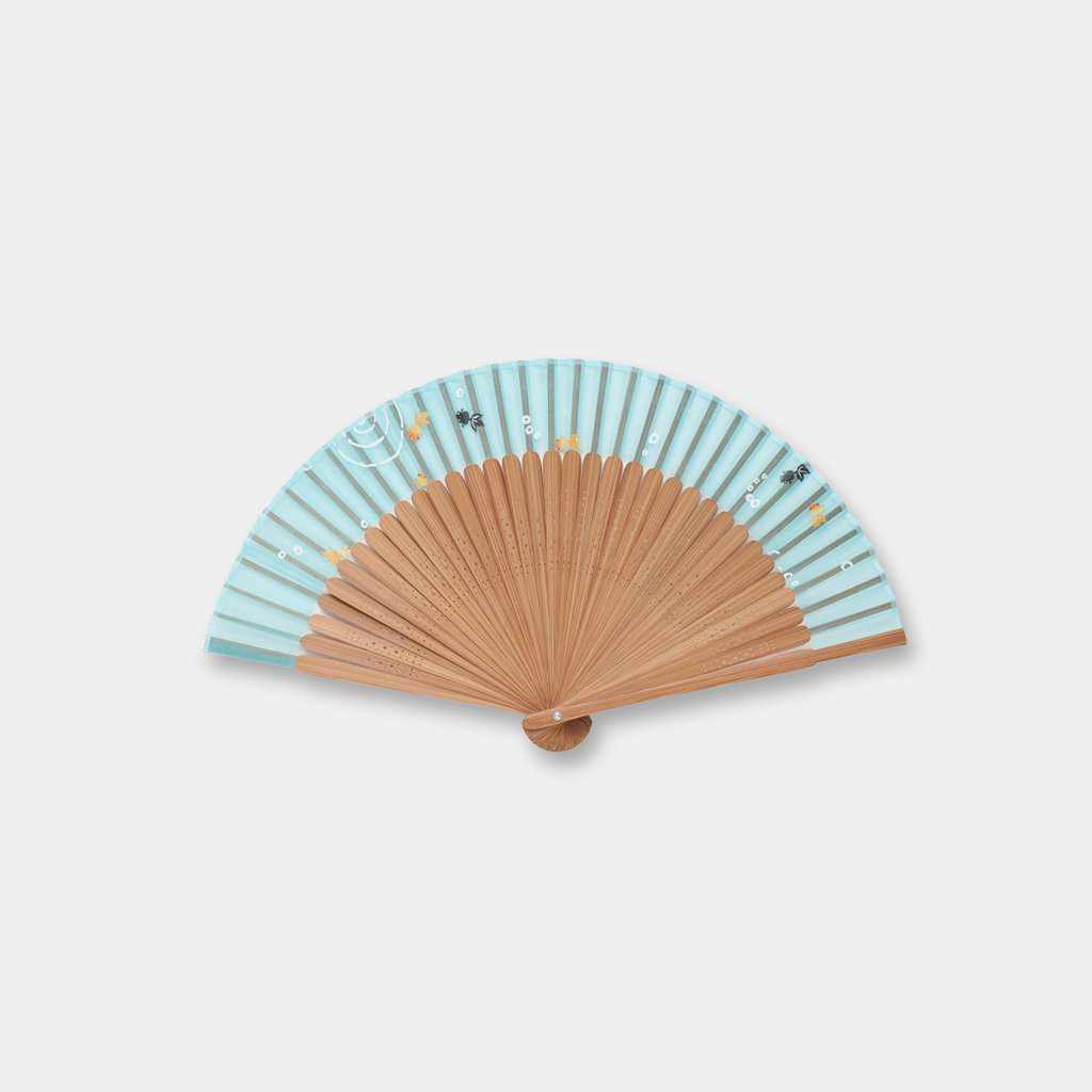 乐天商城 - 【扇子】女物 絹扇 金魚鉢 | 京扇子 | 大西常商店