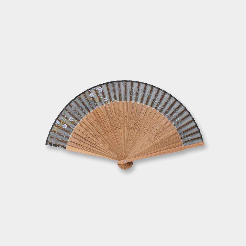 Rakuten - 【扇子】女物 絹扇 撫子と萩 | 京扇子 | 大西常商店